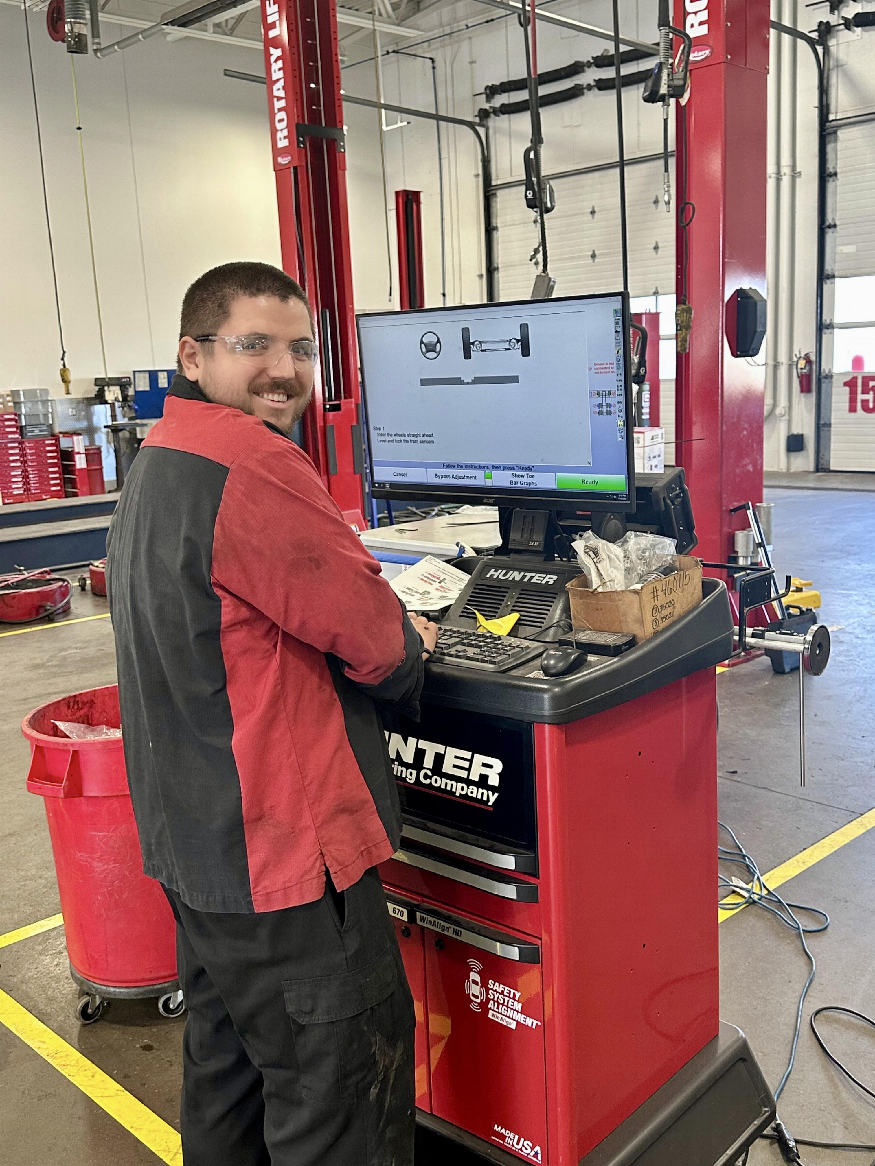 Boyer Trucks technician smiling